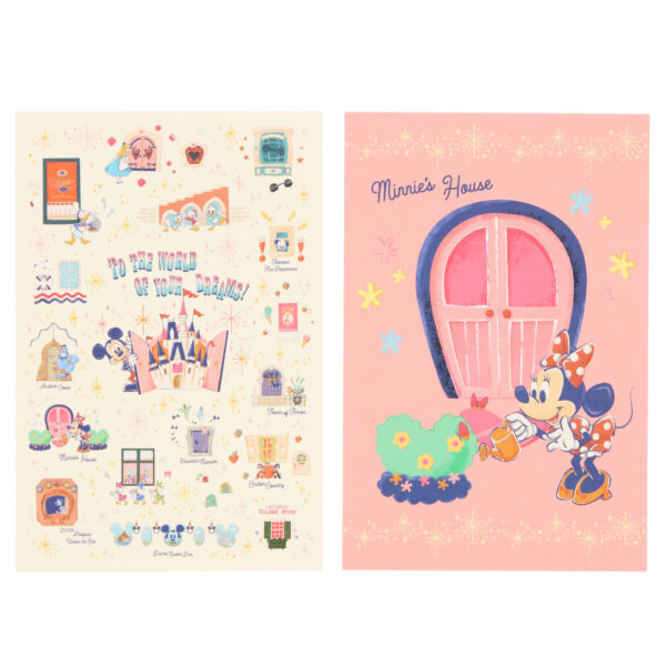 Disney 東京迪士尼 米妮文件夾明信片套組