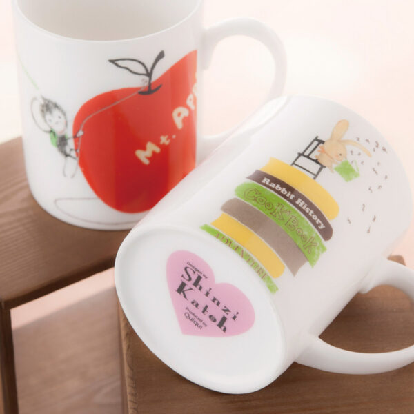 日本 Shinzi Katoh 加藤真治 插畫馬克杯 300ml（只有黃色款）