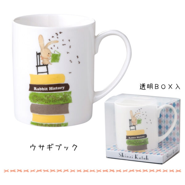 日本 Shinzi Katoh 加藤真治 插畫馬克杯 300ml（只有黃色款）