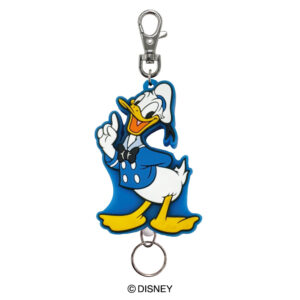 11997155_1000 Disney 迪士尼 唐老鴨造型橡膠捲線伸縮鑰匙圈