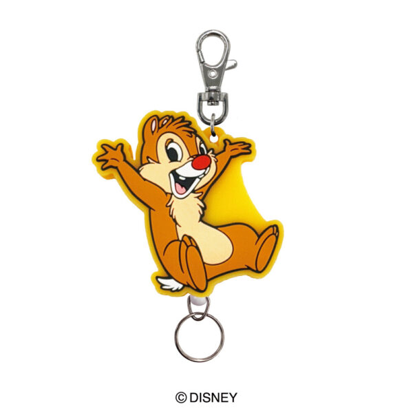 Disney 迪士尼 蒂蒂造型橡膠捲線伸縮鑰匙圈