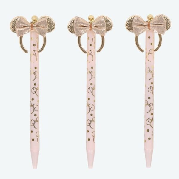 Disney 迪士尼附髮箍造型掛件原子筆套組（共三入）