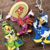 Disney 迪士尼 唐老鴨造型橡膠捲線伸縮鑰匙圈