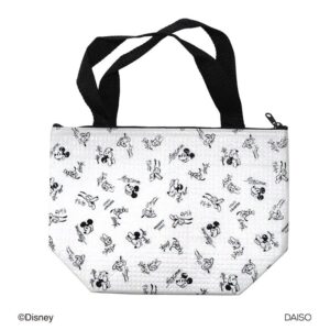 4550480332444_10_e8fd4af3-849b-4 日本 DAISO 迪士尼系列午餐提袋(米奇與朋友-黑白款)