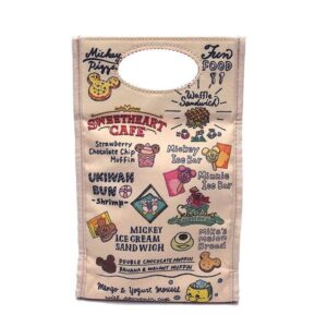 Disney 迪士尼美式復古插畫風磁吸小提袋