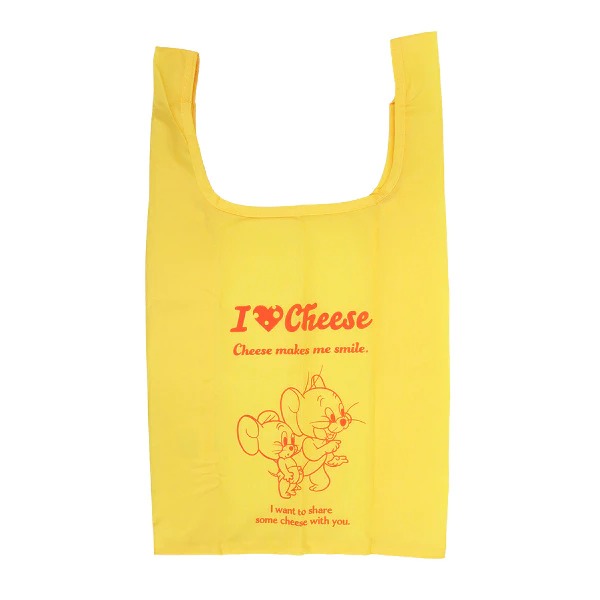 tw-11134207-7qul3-liwrhoazkud061 日本 Warner Bros 華納兄弟 湯姆貓與傑利鼠拉鍊小包收納購物袋