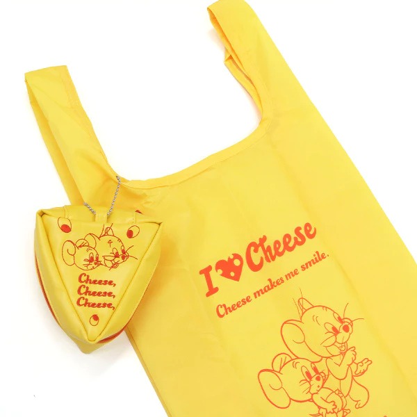 tw-11134207-7qul7-liwrhoazrv78ab 日本 Warner Bros 華納兄弟 湯姆貓與傑利鼠拉鍊小包收納購物袋