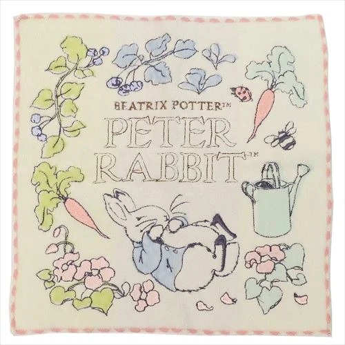 日本 Peter Rabbit 彼得兔刺繡小方巾