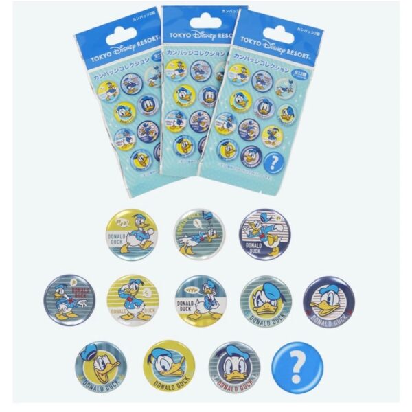 Disney 東京迪士尼  唐老鴨系列別針徽章（一袋二入）