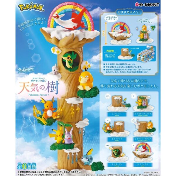 Pokémon 寶可夢 RE-MENT 盲盒（共三款：神祕的泉水、 天氣之樹、盆栽 2－小小四季的物語）