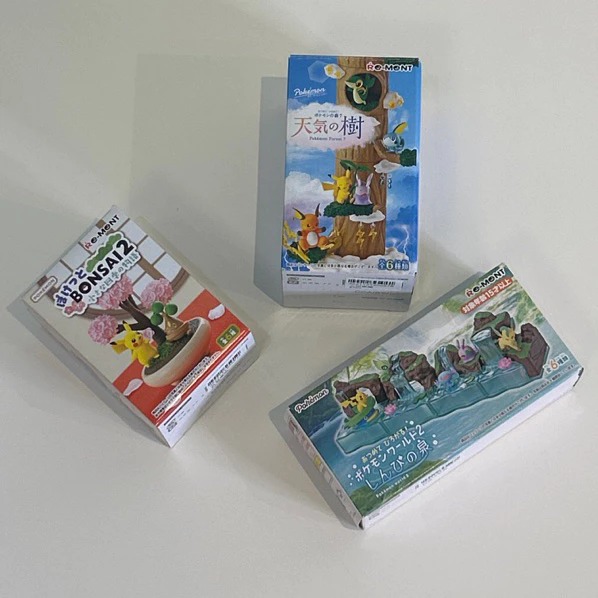 Pokémon 寶可夢 RE-MENT 盲盒（共三款：神祕的泉水、 天氣之樹、盆栽 2－小小四季的物語）