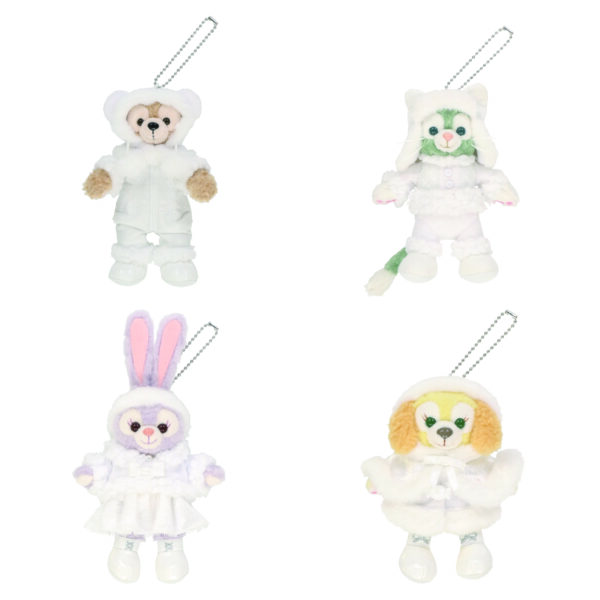 1 2023 達菲熊家族冬季限定服裝 別針吊飾娃娃(共四款)