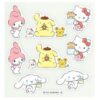 4902857-111631b Sanrio 三麗鷗大集合 口罩轉印貼組 (動作款)
